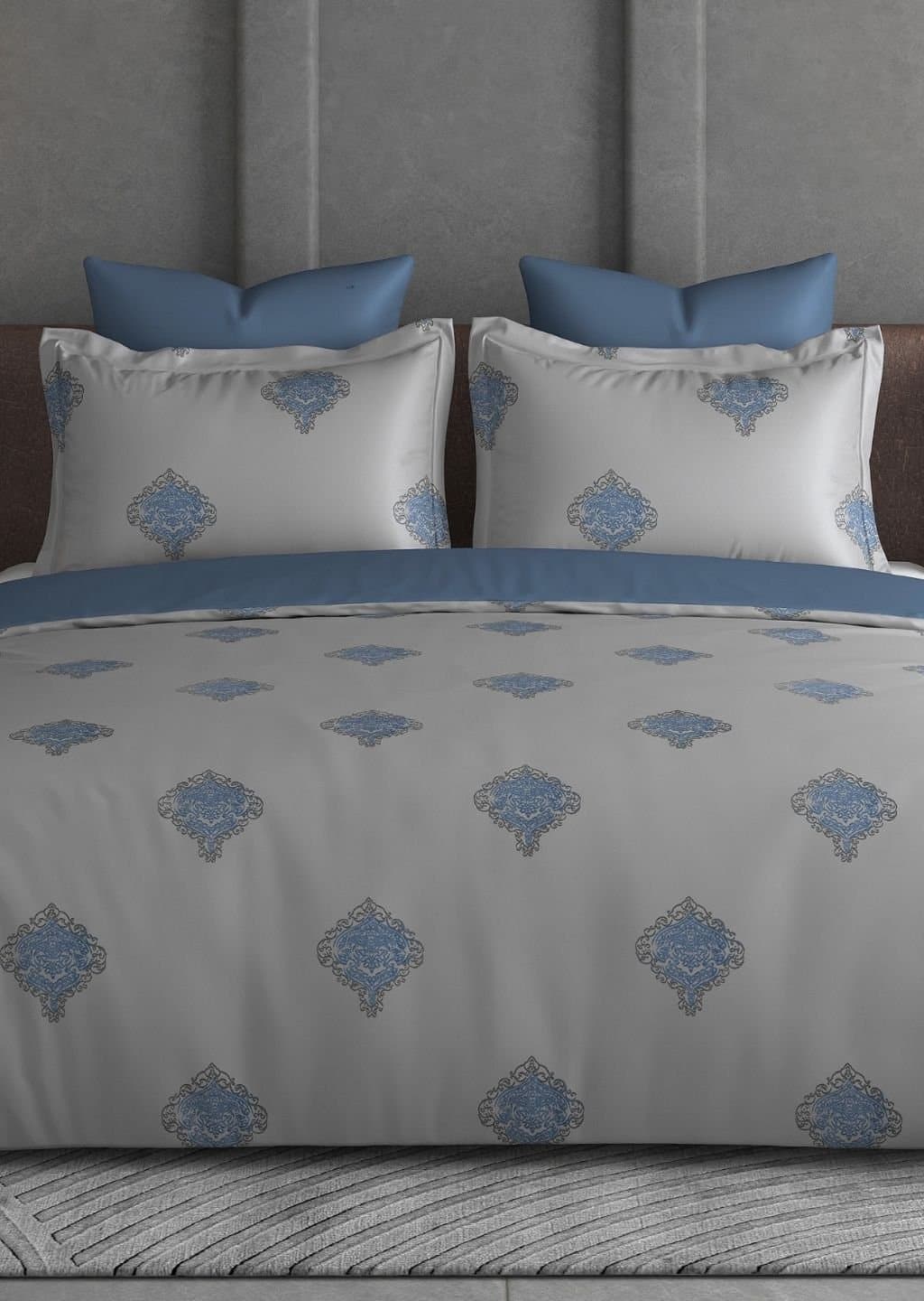 Leaf Tale Collection | 600TC | 100% Cotton | Floral Design (108"x108"/274cmx274cm)