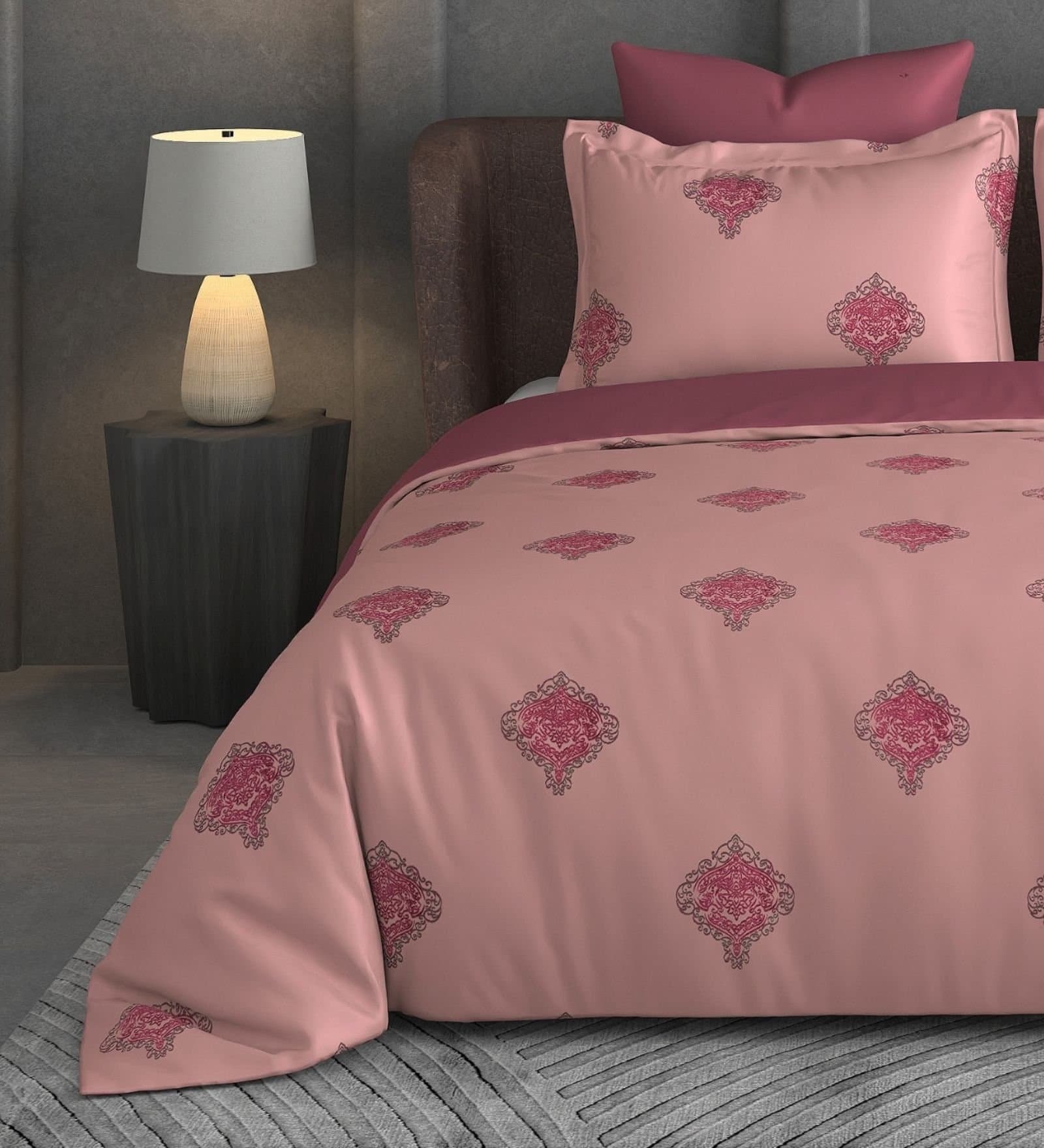 Leaf Tale Collection | 600TC | 100% Cotton | Floral Design (108"x108"/274cmx274cm) view 6