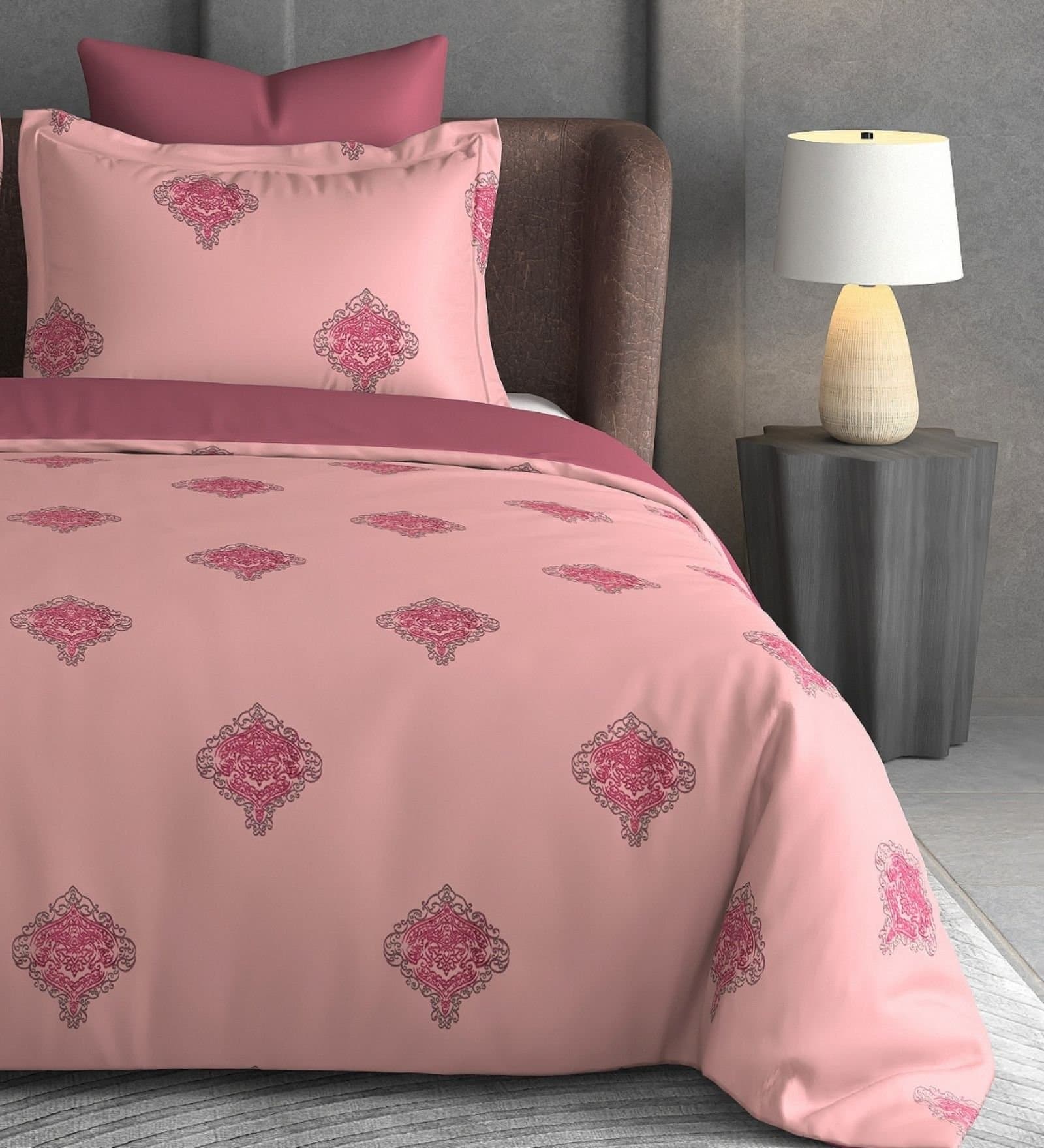 Leaf Tale Collection | 600TC | 100% Cotton | Floral Design (108"x108"/274cmx274cm) view 7