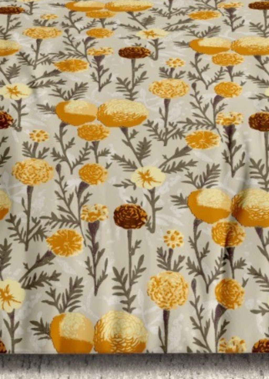 Satiny | 100% Cotton | Floral Design (108"x108"/274cmx274cm) | 144TC Superking Bedsheet view 9