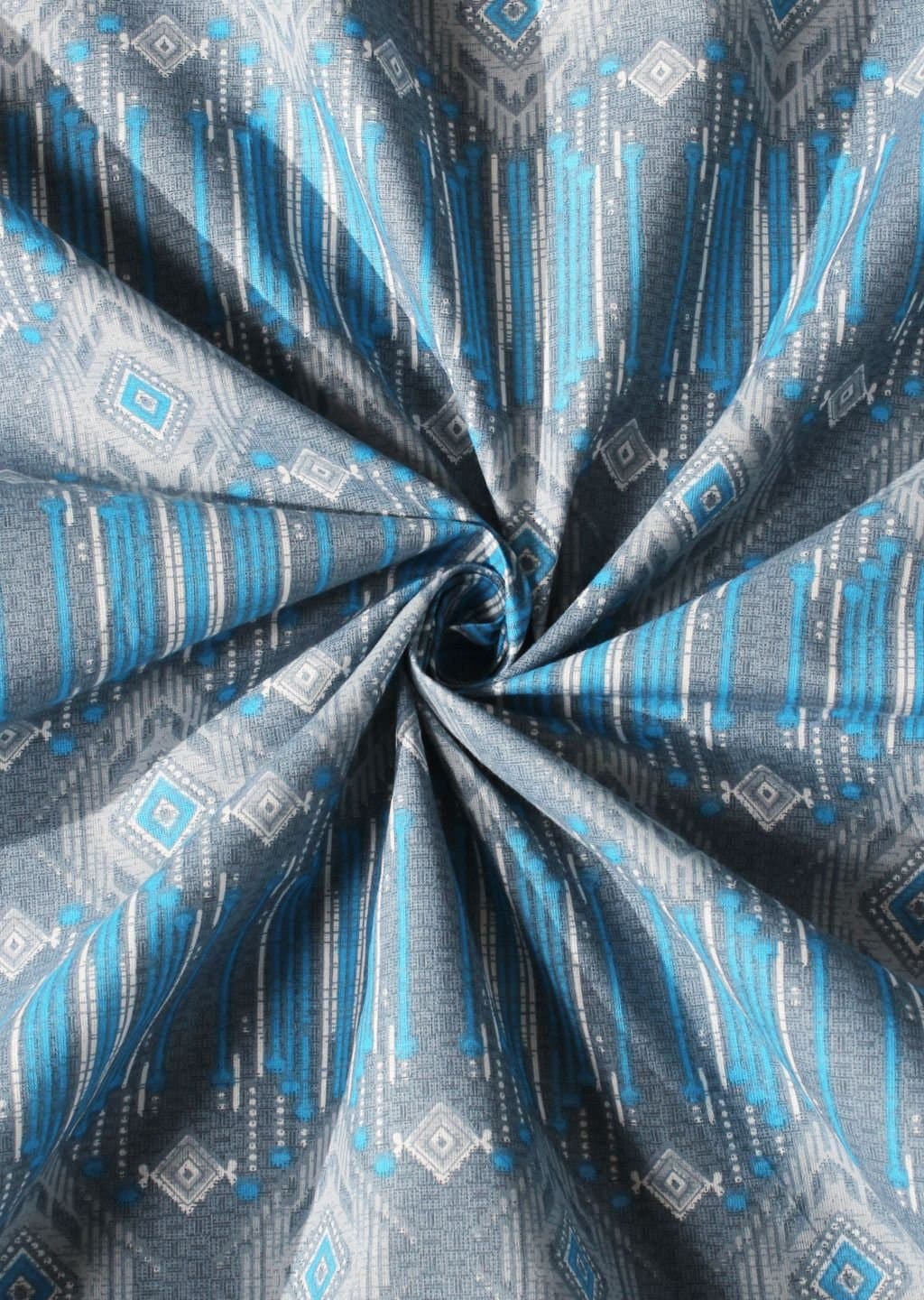Essentials | 100% Cotton | Geometric Design (108"x108"/274cmx274cm) | 144TC Superking Bedsheet view 15