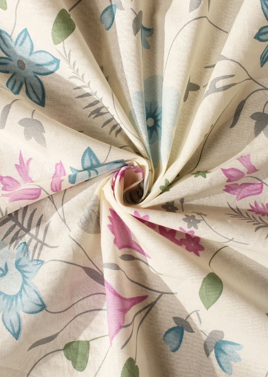 Essentials | 100% Cotton | Floral Design (108"x108"/274cmx274cm) | 144TC Superking Bedsheet view 10