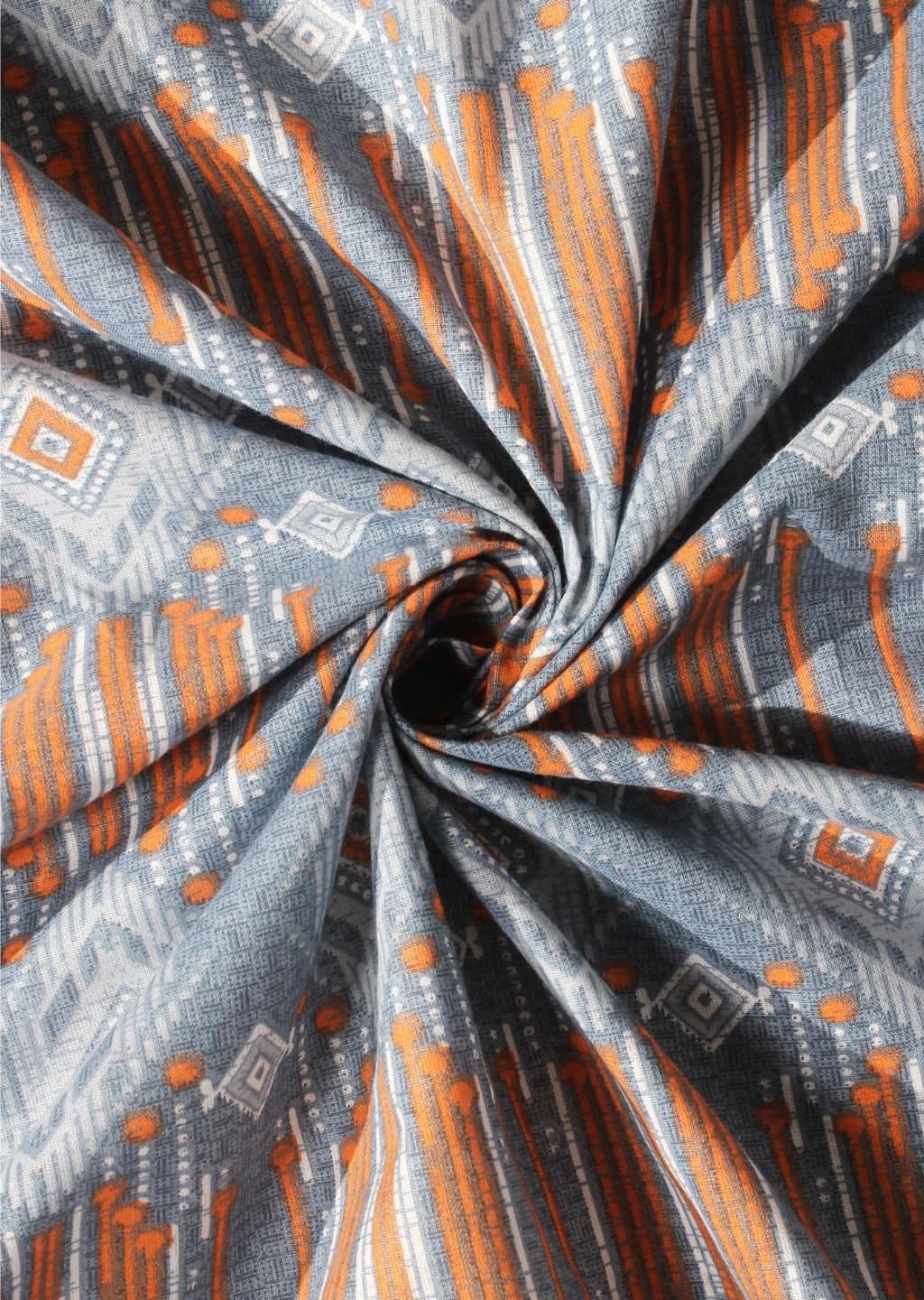 Essentials | 100% Cotton | Geometric Design (108"x108"/274cmx274cm) | 144TC Superking Bedsheet view 20