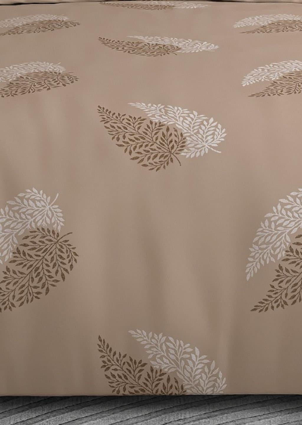 Leaf Tale Collection | 100% Cotton | Floral Design (108"x108"/274cmx274cm) | 600TC Superking Bedsheet view 13