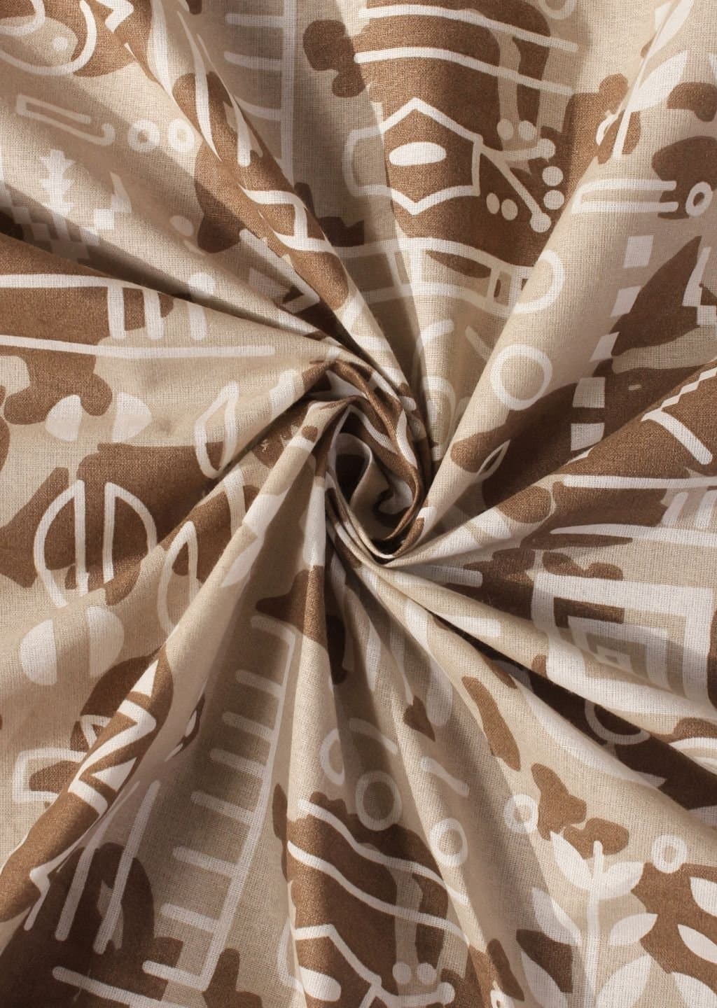 Essentials | 100% Cotton | Geometric Design (108"x108"/274cmx274cm) | 144TC Superking Bedsheet view 20