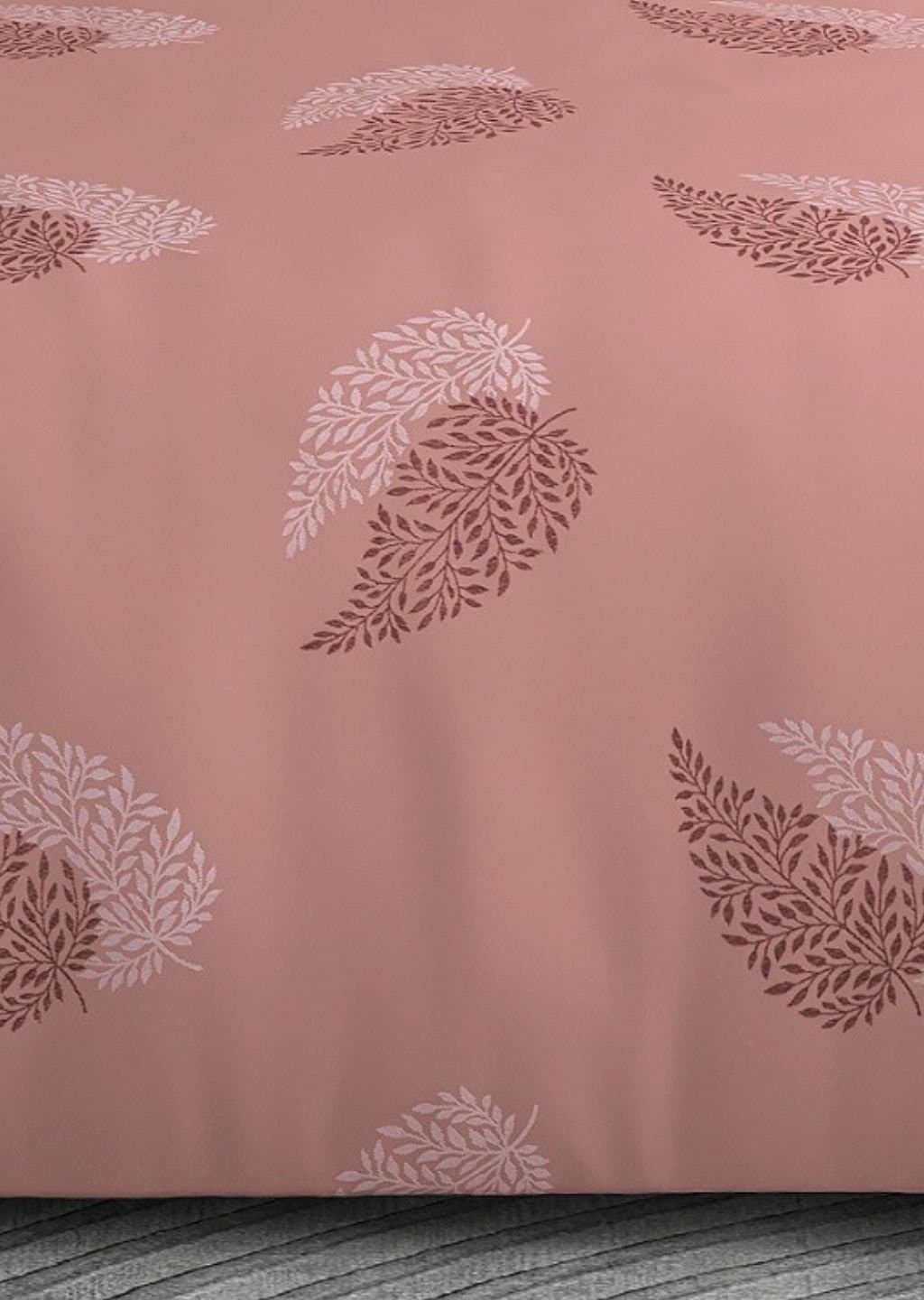 Leaf Tale Collection | 100% Cotton | Floral Design (108"x108"/274cmx274cm) | 600TC Superking Bedsheet view 8