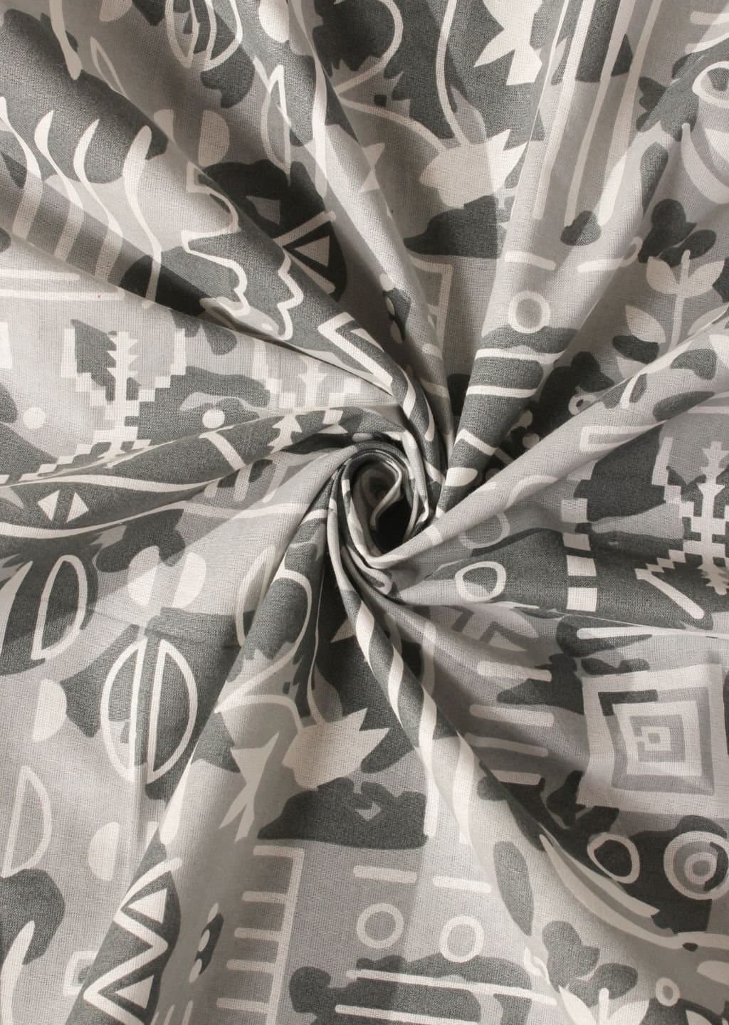 Essentials | 100% Cotton | Geometric Design (108"x108"/274cmx274cm) | 144TC Superking Bedsheet view 15