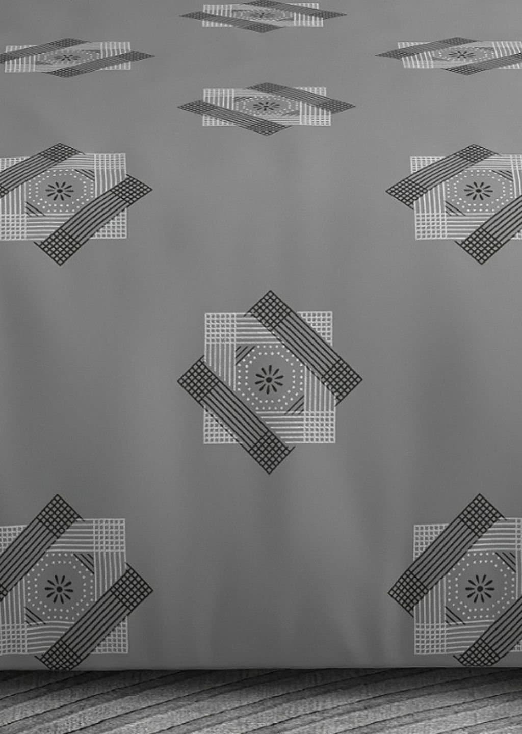 Leaf Tale Collection | 100% Cotton | Geometric Design (108"x108"/274cmx274cm) | 600TC Superking Bedsheet view 9