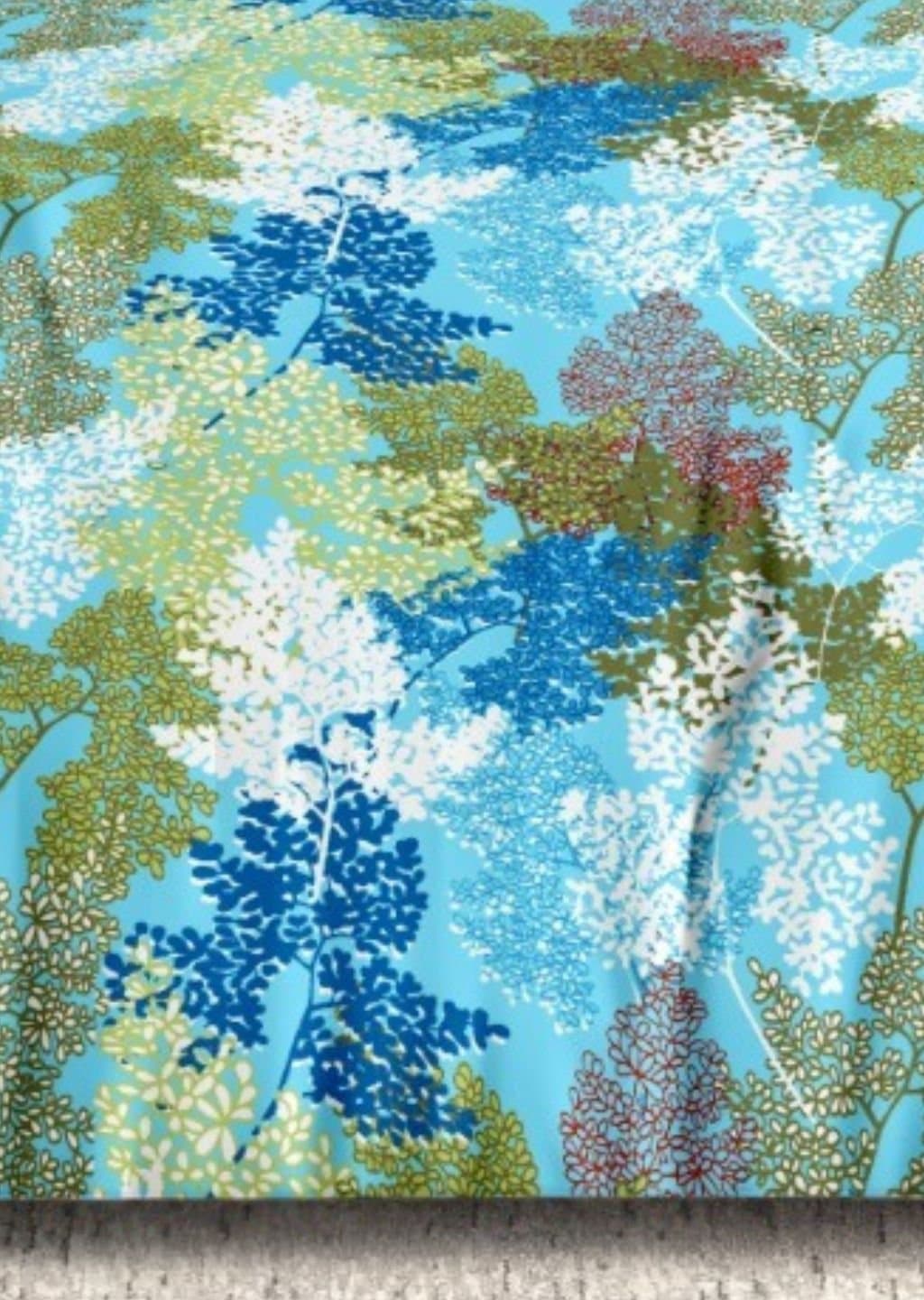 Satiny | 100% Cotton | Floral Design (108"x108"/274cmx274cm) | 144TC Superking Bedsheet view 13