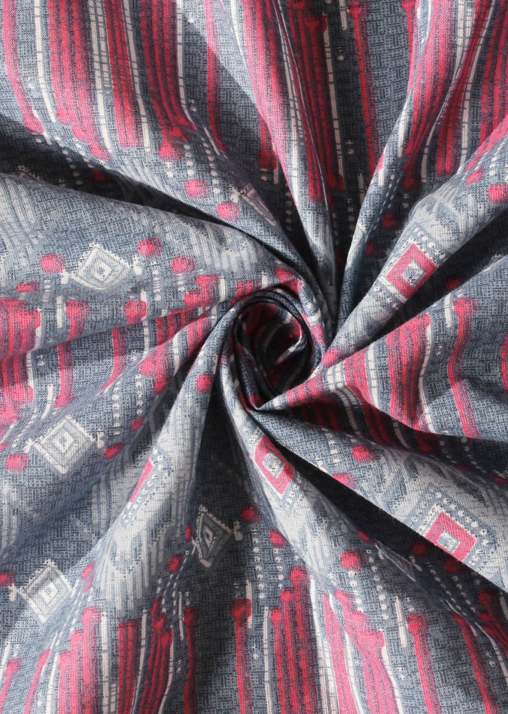 Essentials | 100% Cotton | Geometric Design (108"x108"/274cmx274cm) | 144TC Superking Bedsheet view 5