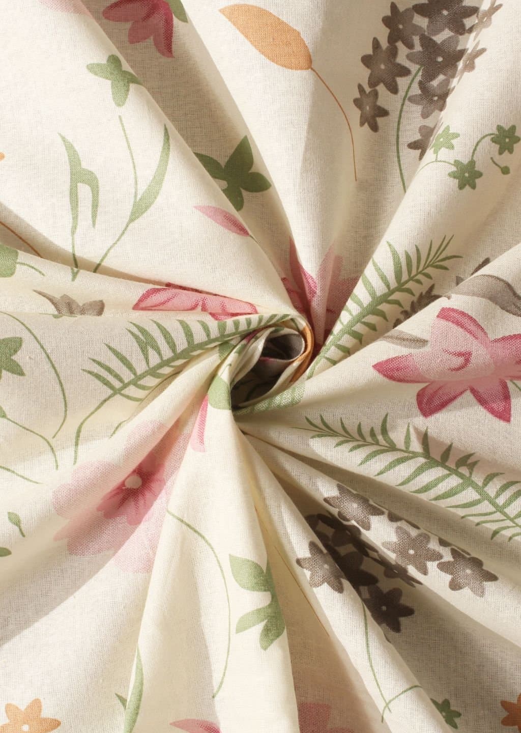 Essentials | 100% Cotton | Floral Design (108"x108"/274cmx274cm) | 144TC Superking Bedsheet view 5