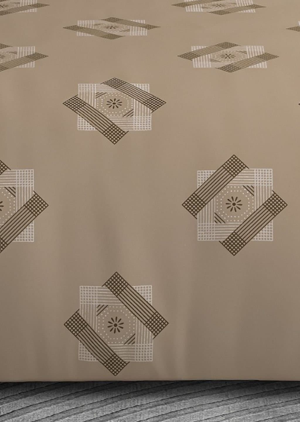 Leaf Tale Collection | 100% Cotton | Geometric Design (108"x108"/274cmx274cm) | 600TC Superking Bedsheet view 14