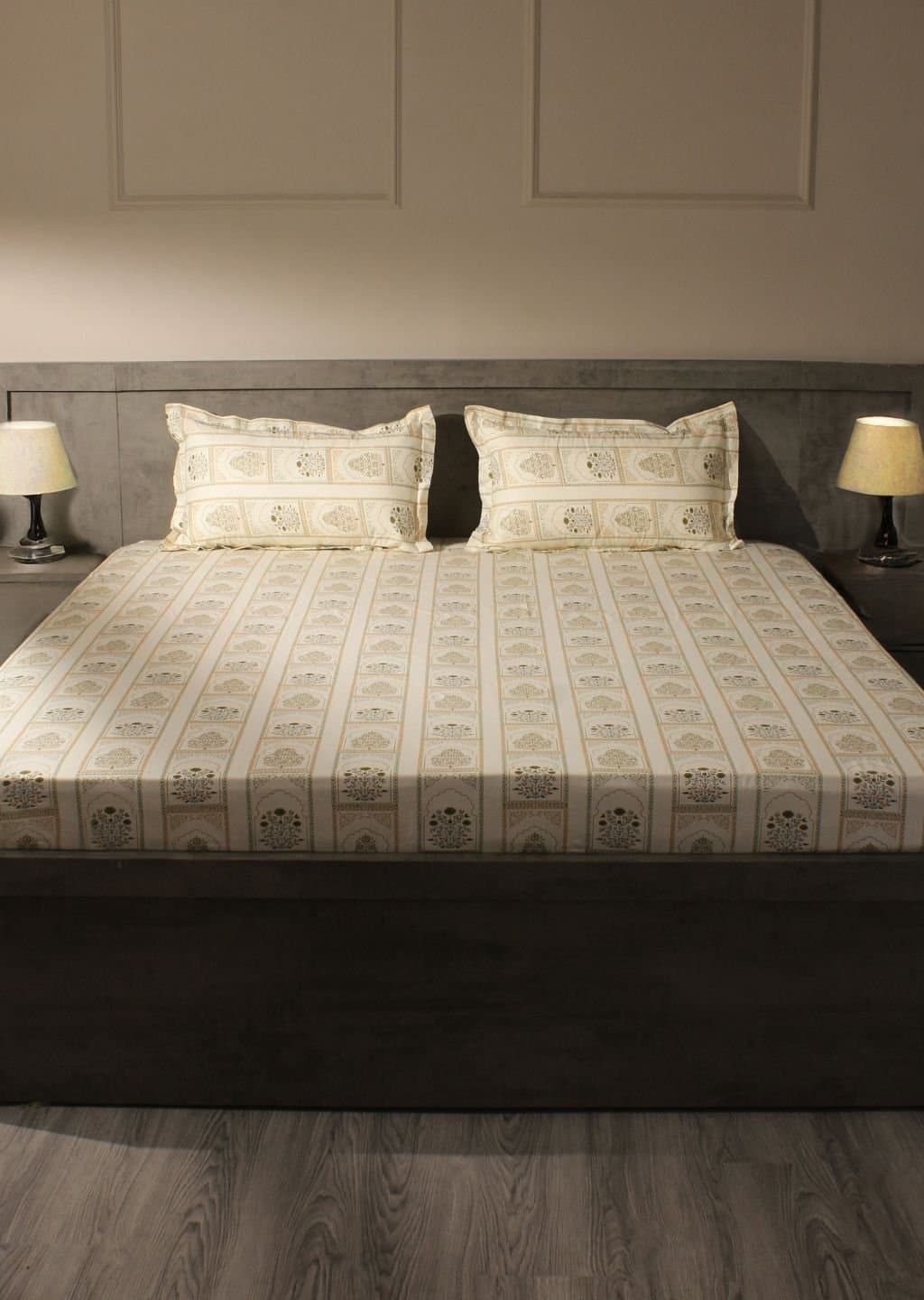 Essentials | 100% Cotton | Floral Design (108"x108"/274cmx274cm) | 144TC Superking Bedsheet view 17