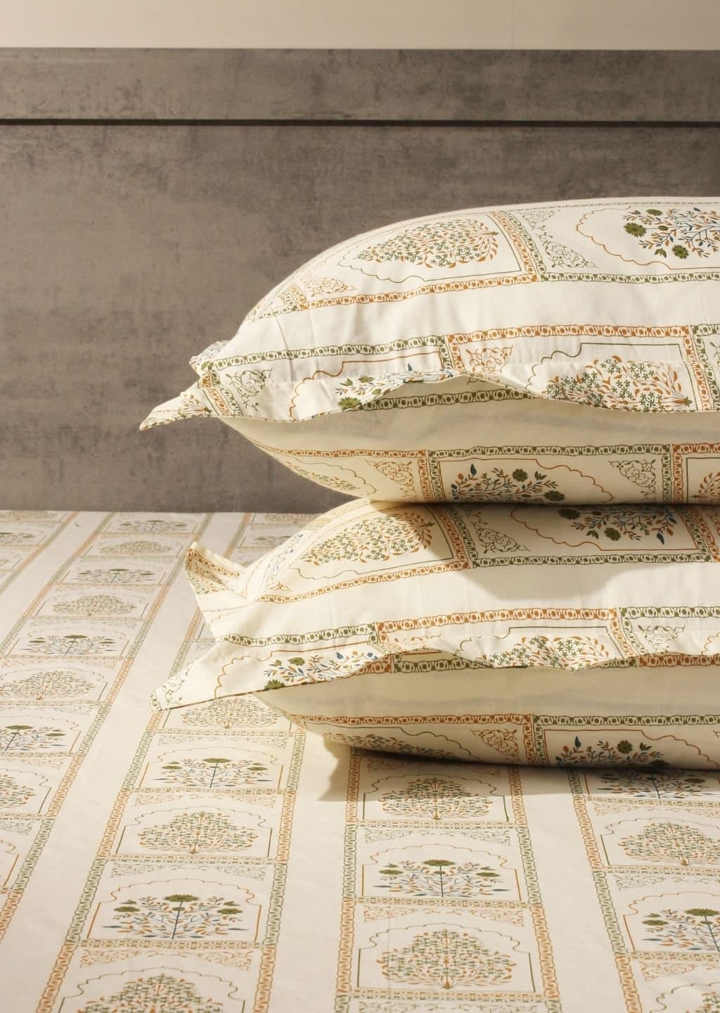 Essentials | 100% Cotton | Floral Design (108"x108"/274cmx274cm) | 144TC Superking Bedsheet view 19