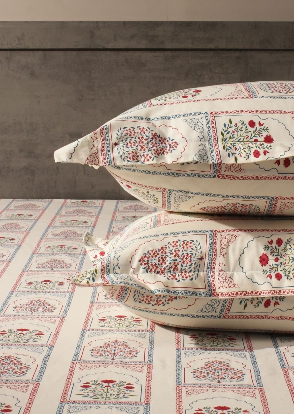 Essentials | 100% Cotton | Floral Design (108"x108"/274cmx274cm) | 144TC Superking Bedsheet view 14