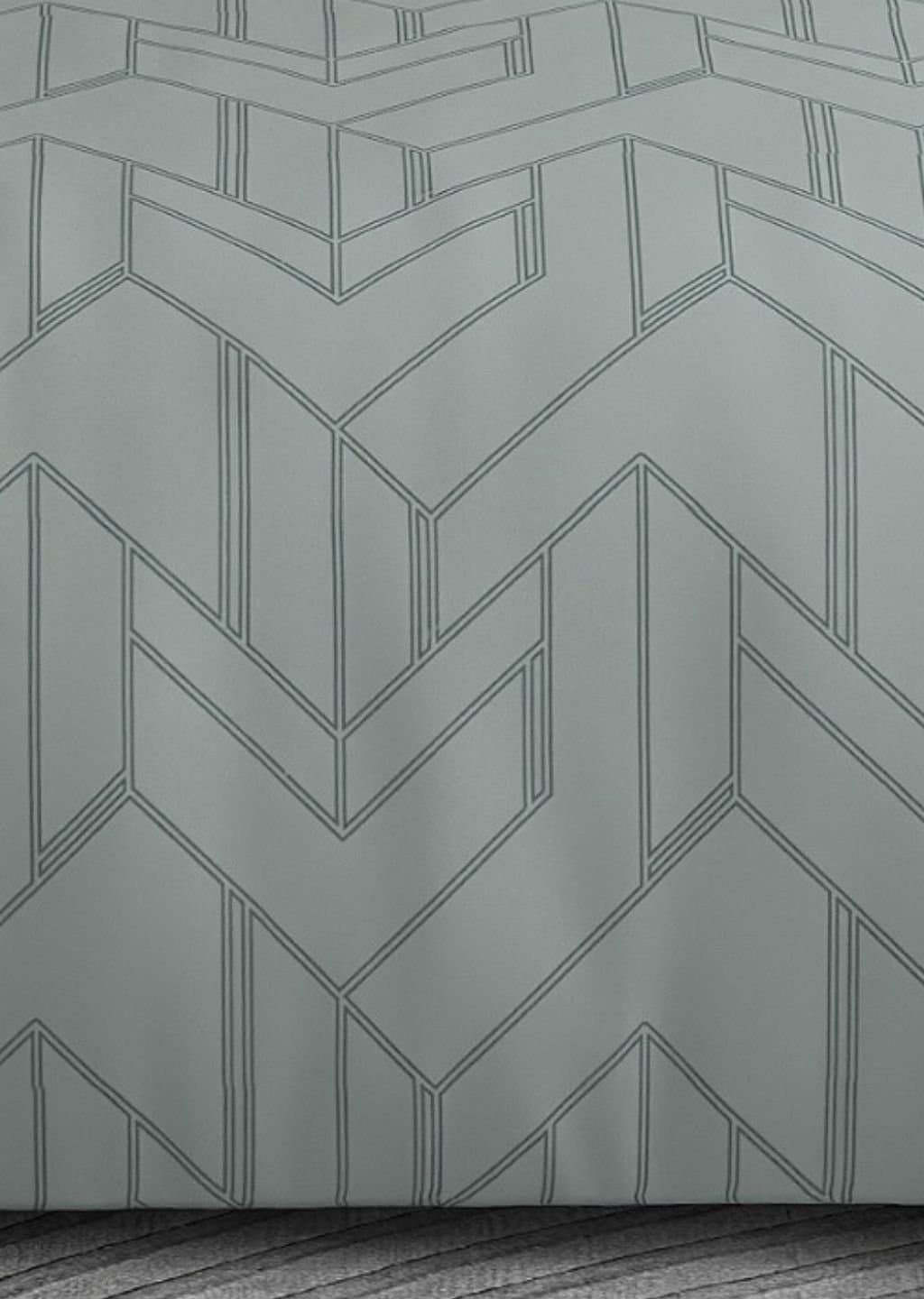 Leaf Tale Collection | 100% Cotton | Geometric Design (108"x108"/274cmx274cm) | 600TC Superking Bedsheet view 5