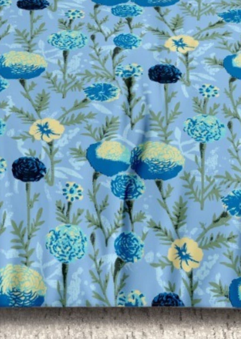 Satiny | 100% Cotton | Floral Design (108"x108"/274cmx274cm) | 144TC Superking Bedsheet view 13