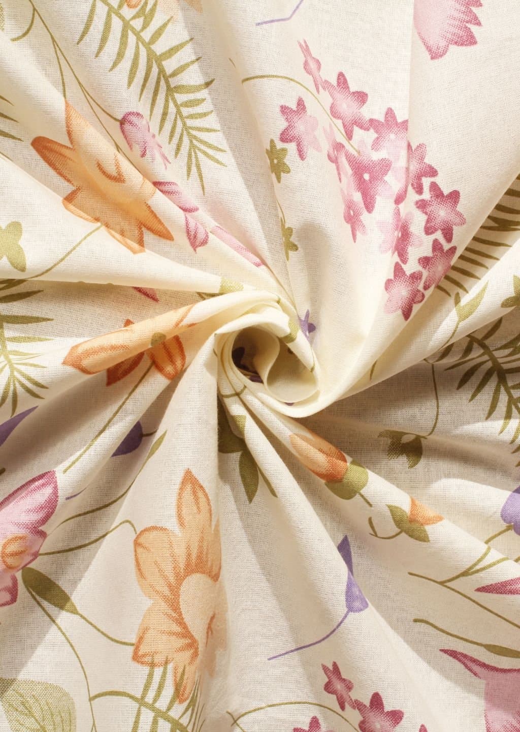 Essentials | 100% Cotton | Floral Design (108"x108"/274cmx274cm) | 144TC Superking Bedsheet view 15
