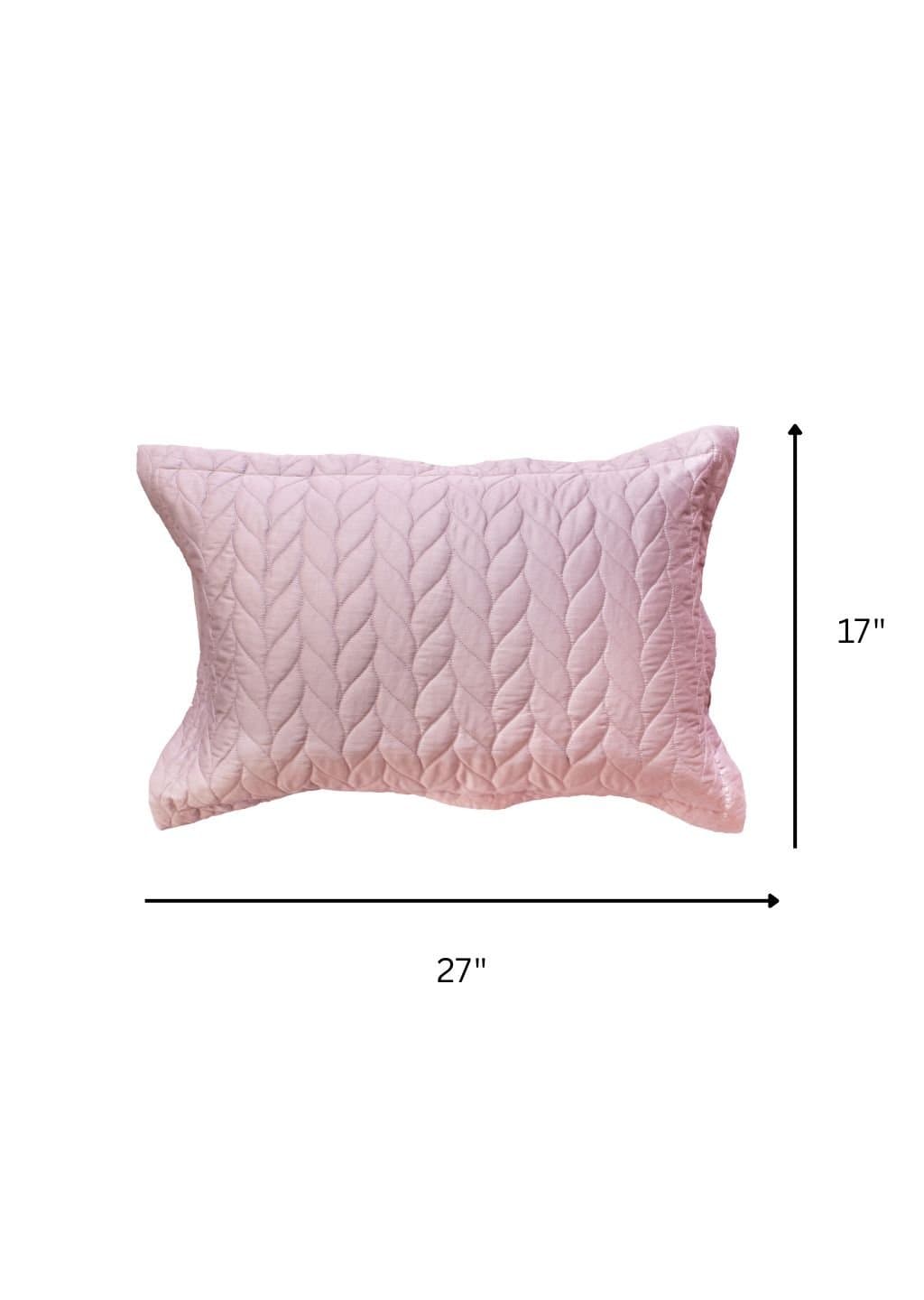 Aura-Quilt Collection | 100% Cotton | Solids | 2 Quilted Pillow Covers | 300TC view 38
