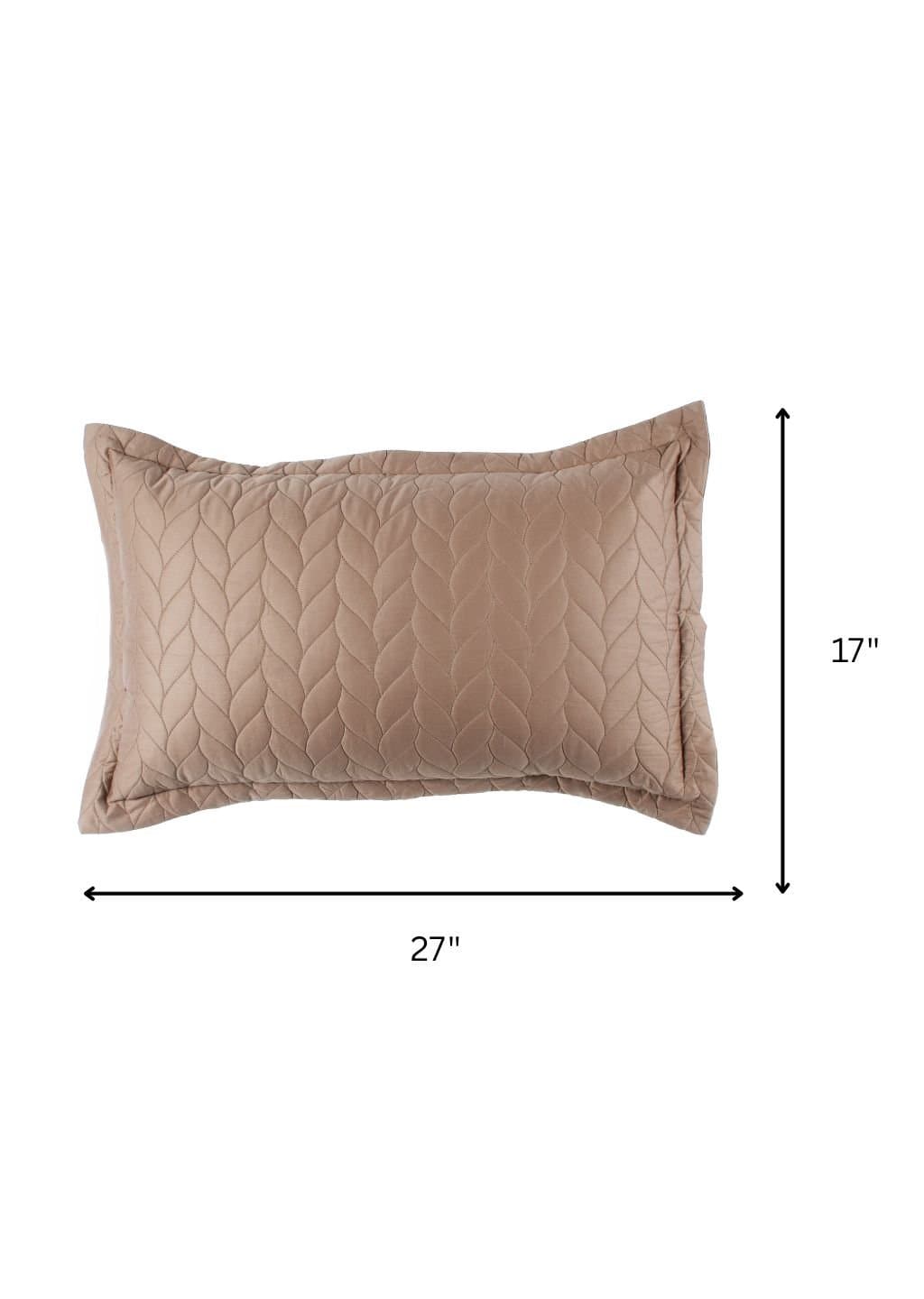 Aura-Quilt Collection | 100% Cotton | Solids | 2 Quilted Pillow Covers | 300TC view 17