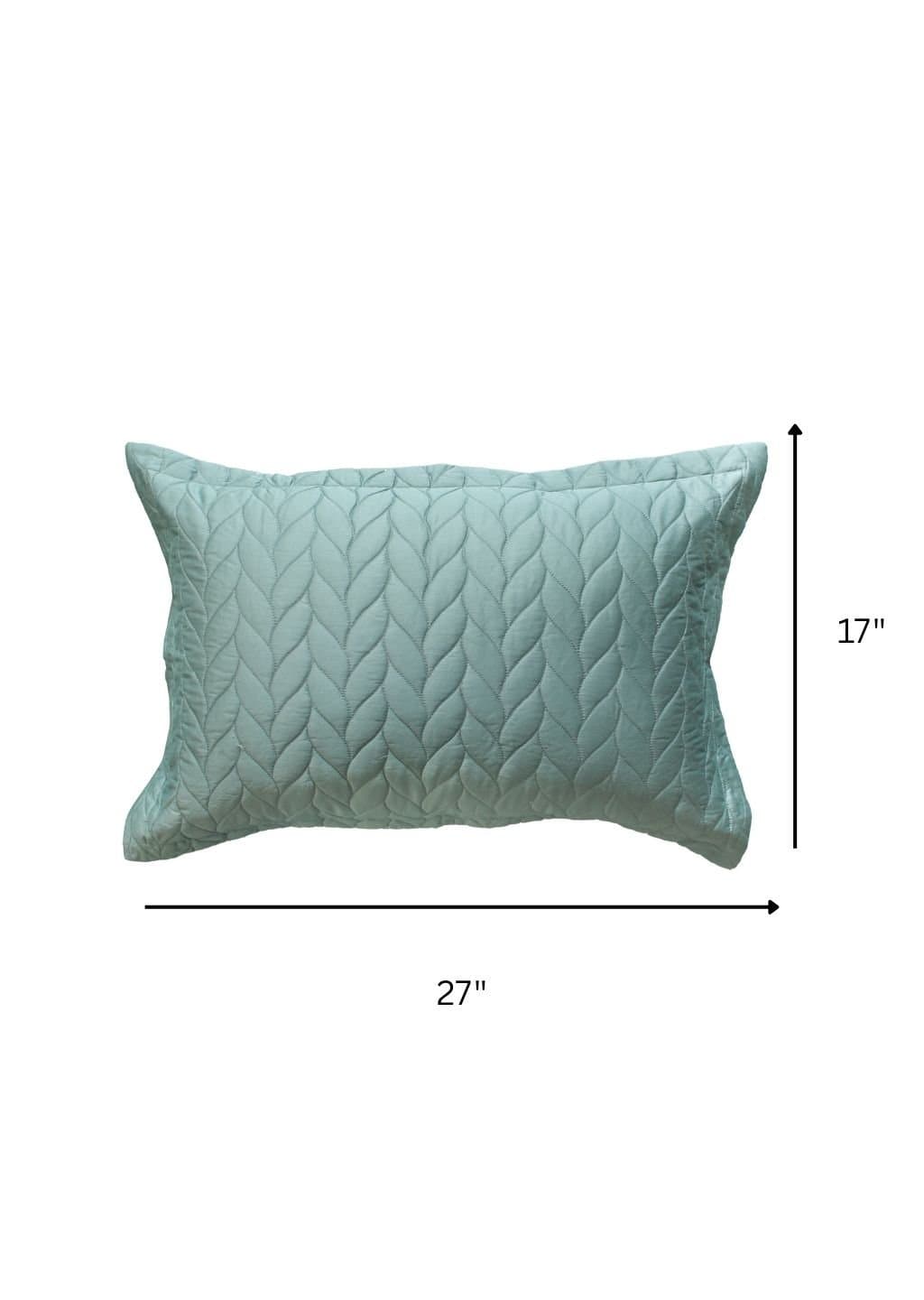 Aura-Quilt Collection | 100% Cotton | Solids | 2 Quilted Pillow Covers | 300TC view 44