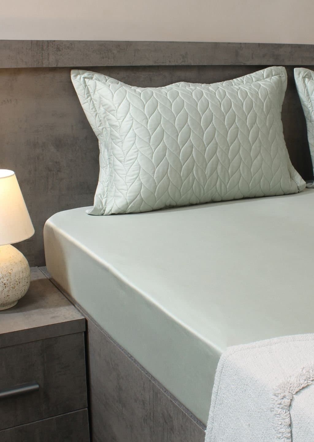 Aura-Quilt Collection | 100% Cotton | Solids | 2 Quilted Pillow Covers | 300TC view 47