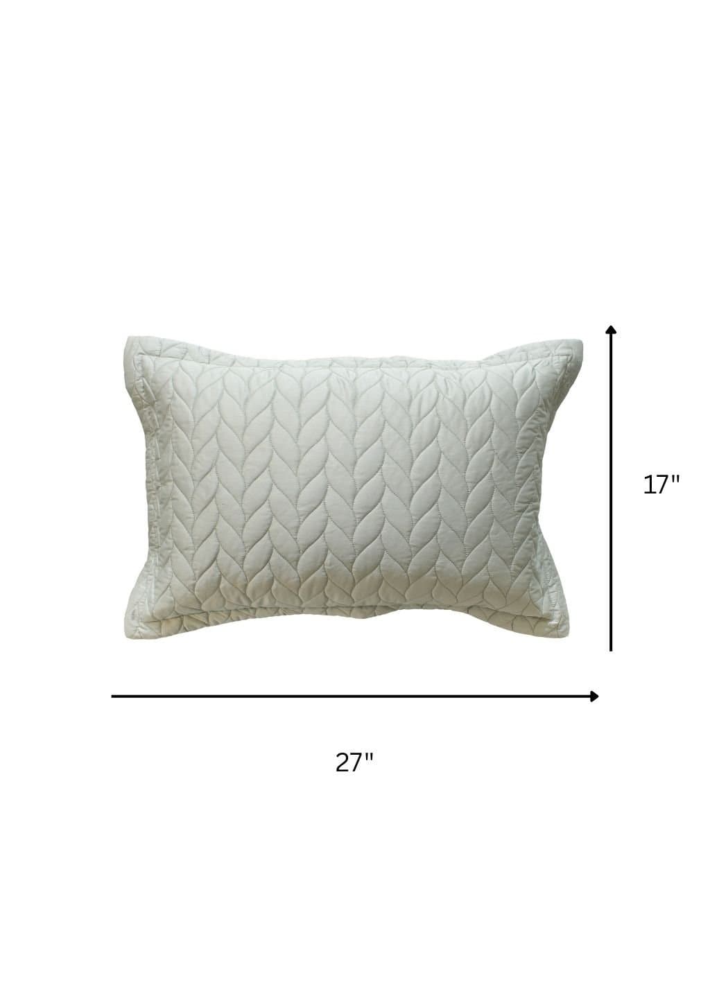 Aura-Quilt Collection | 100% Cotton | Solids | 2 Quilted Pillow Covers | 300TC view 49