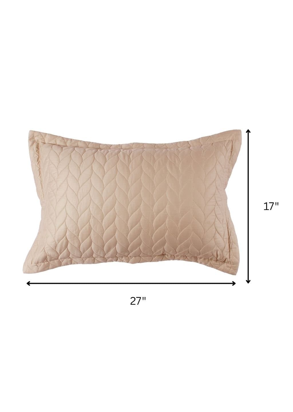Aura-Quilt Collection | 100% Cotton | Solids | 2 Quilted Pillow Covers | 300TC view 10