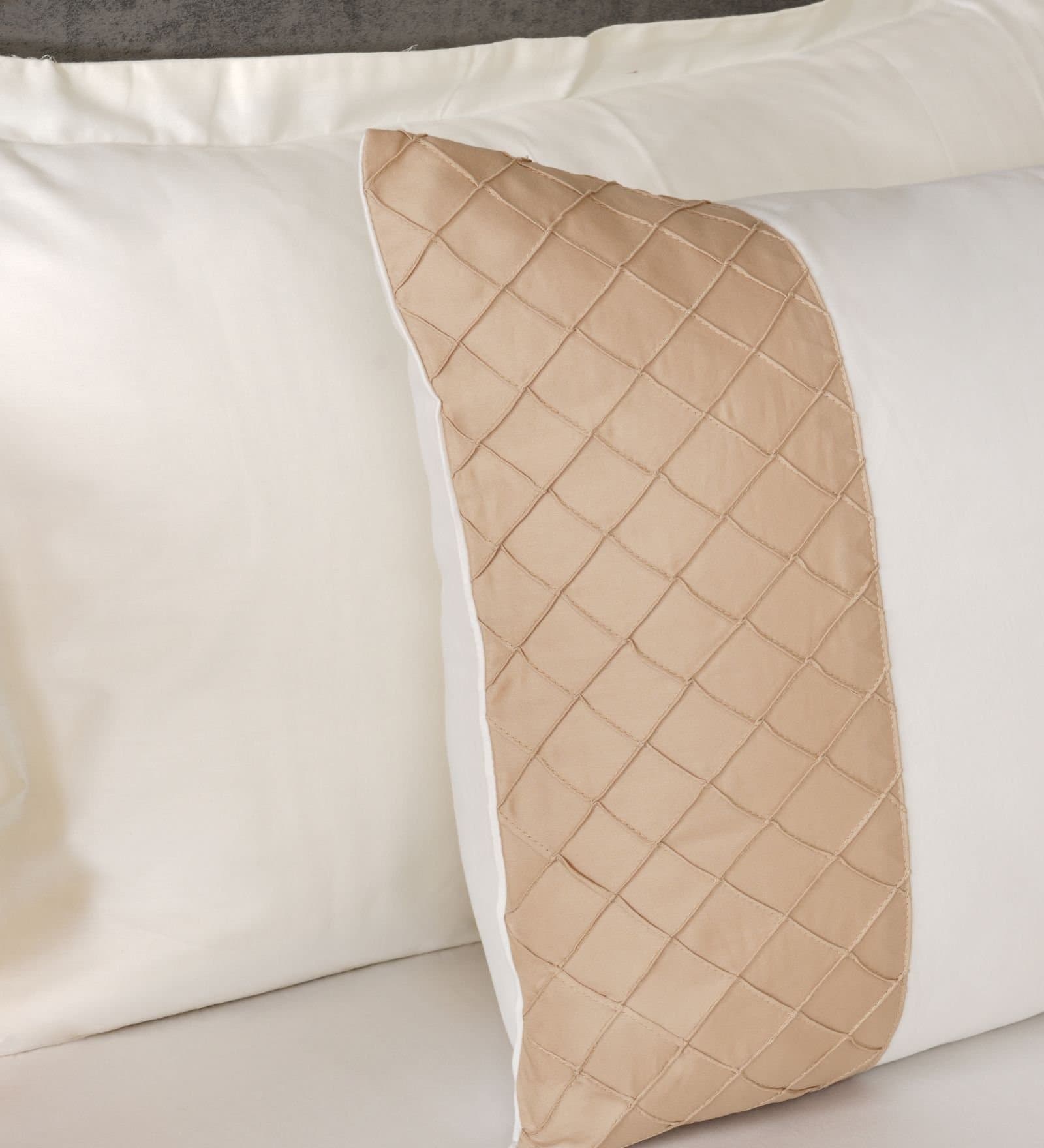 Majestic French Collection | 100% Cotton | Solids (108″x108″/274cmx274cm) | 300TC Superking Size Bedsheet with 2 Pillow Covers (Designer) | Light Cream view 5