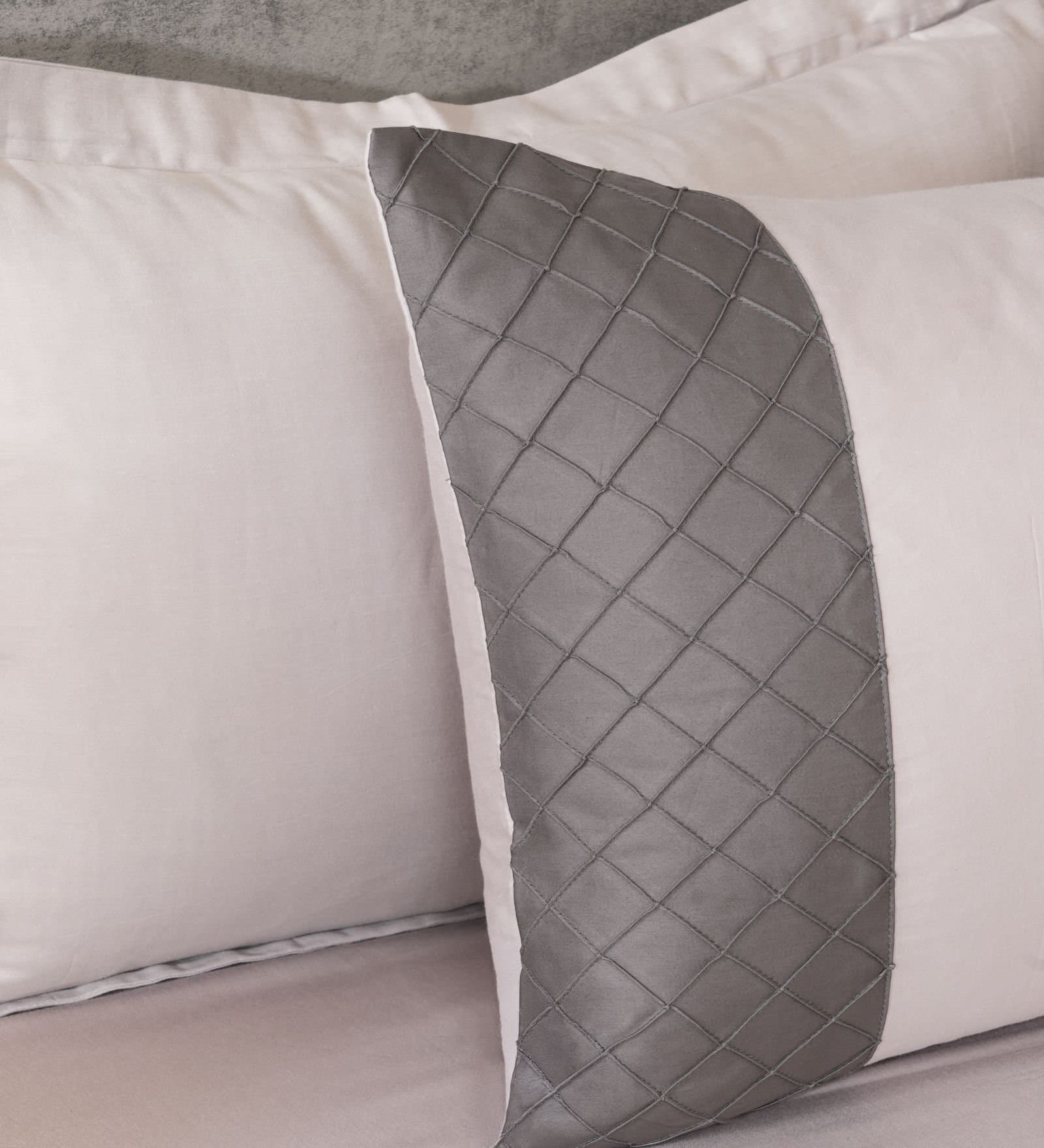 Majestic French Collection | 100% Cotton | Solids (108″x108″/274cmx274cm) | 300TC Superking Size Bedsheet with 2 Pillow Covers (Designer) | Soft Grey view 5