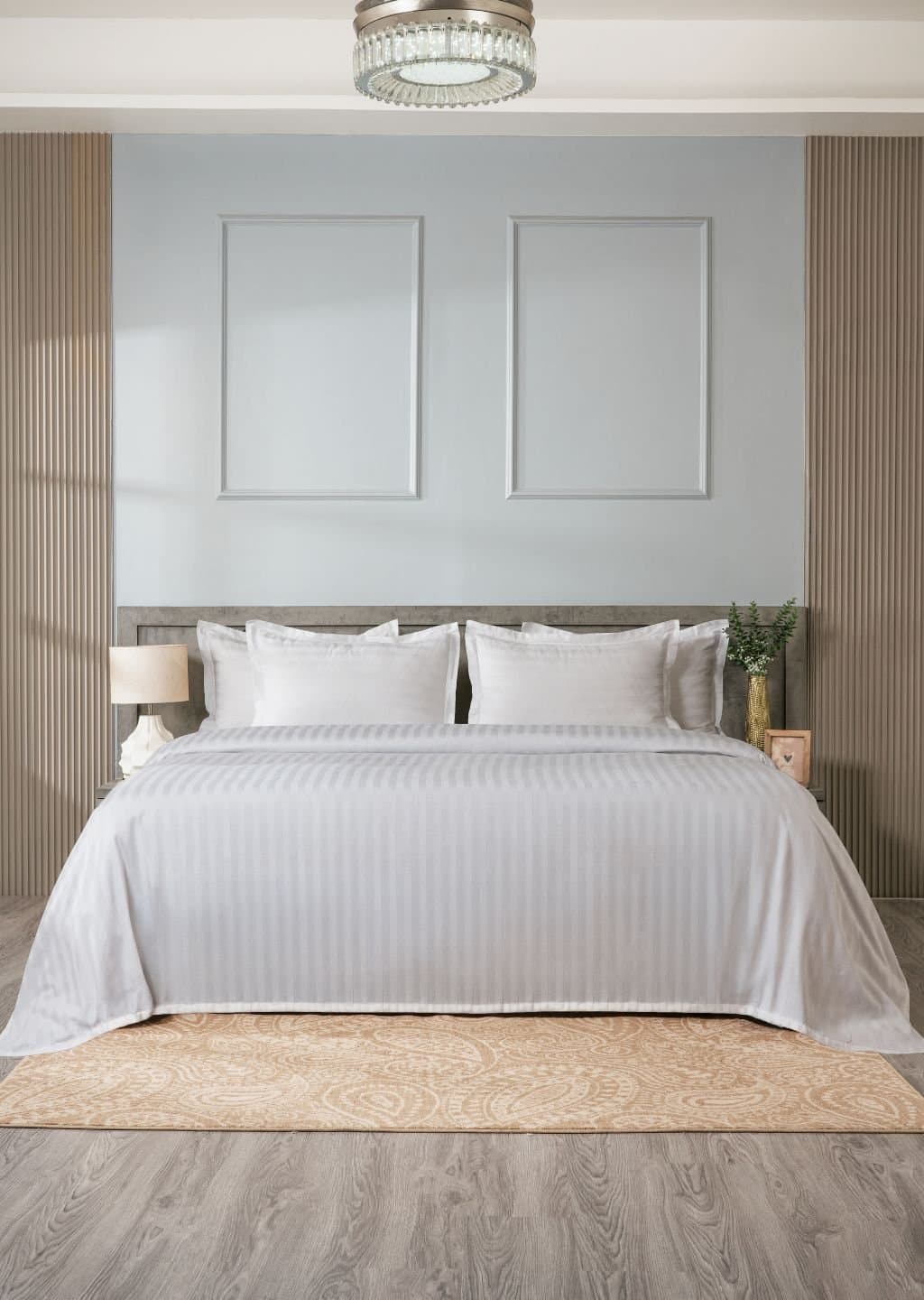 Sleeping Owls-because your sleep matters (In-House) Colors 2cm 300TC Bedsheet Set | White | 1 Superking Bedsheet with 2 Pillow Covers (108″x112″/274cmx285cm)