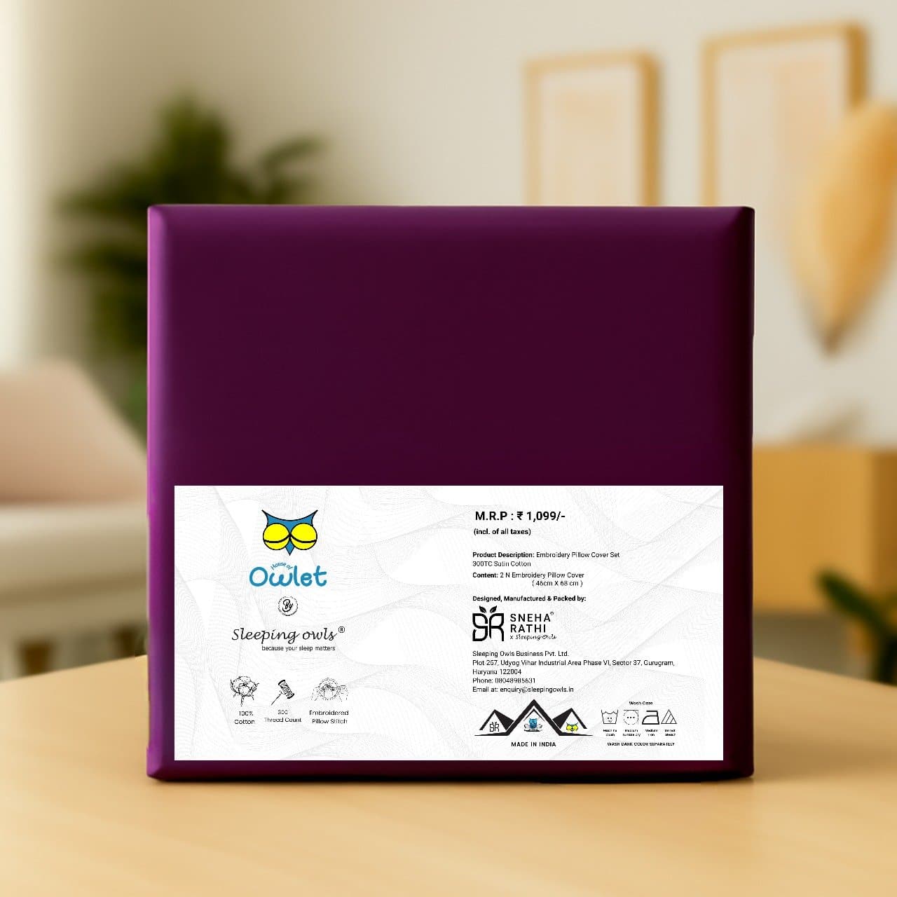 Embroidery Pillow Cover view 2