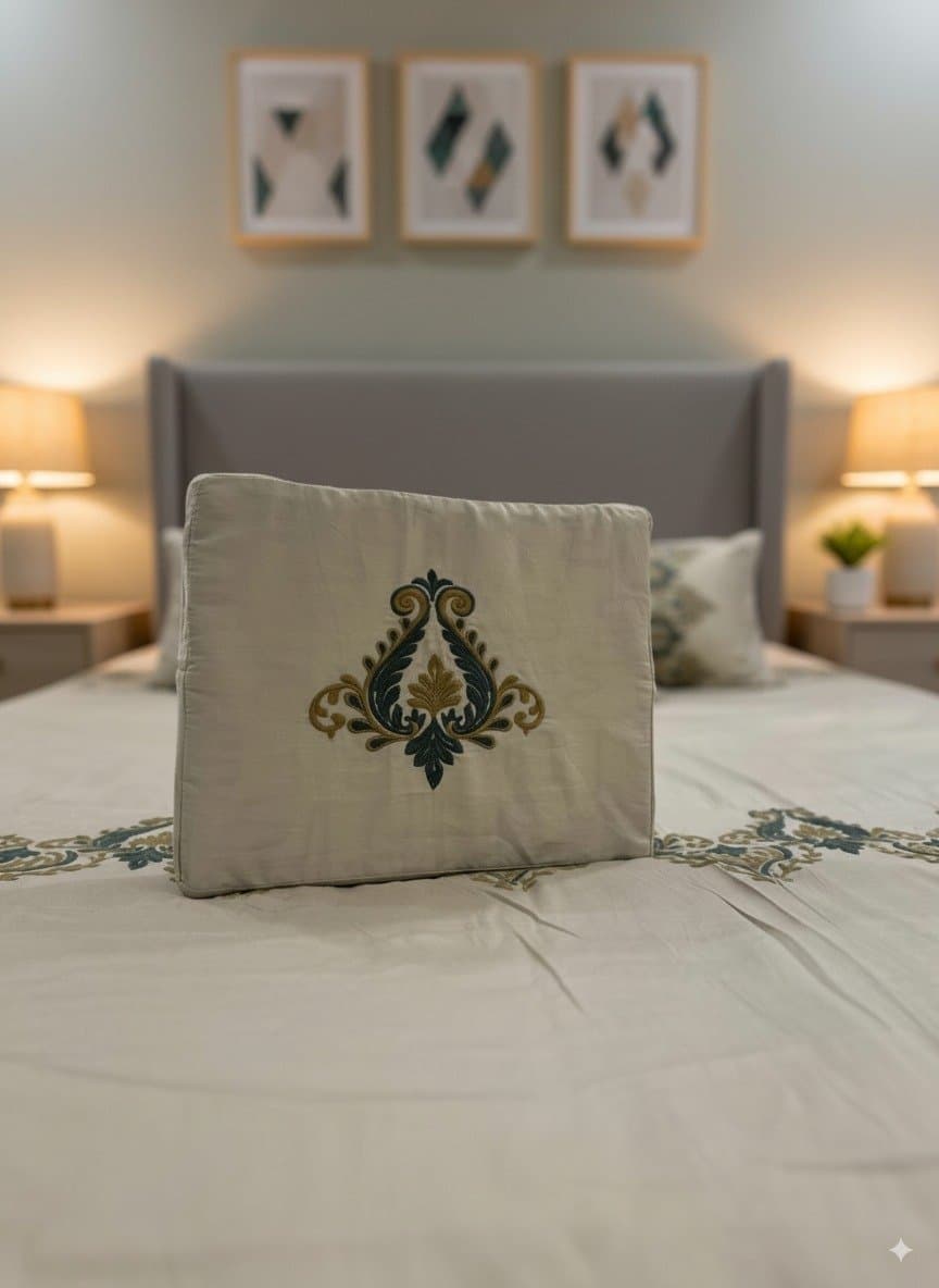 Embroidery Cotton Bedsheet Set view 3