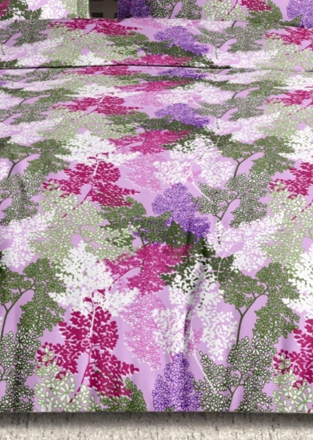 Satiny | 100% Cotton | Floral Design (108"x108"/274cmx274cm) | 144TC Superking Bedsheet view 5