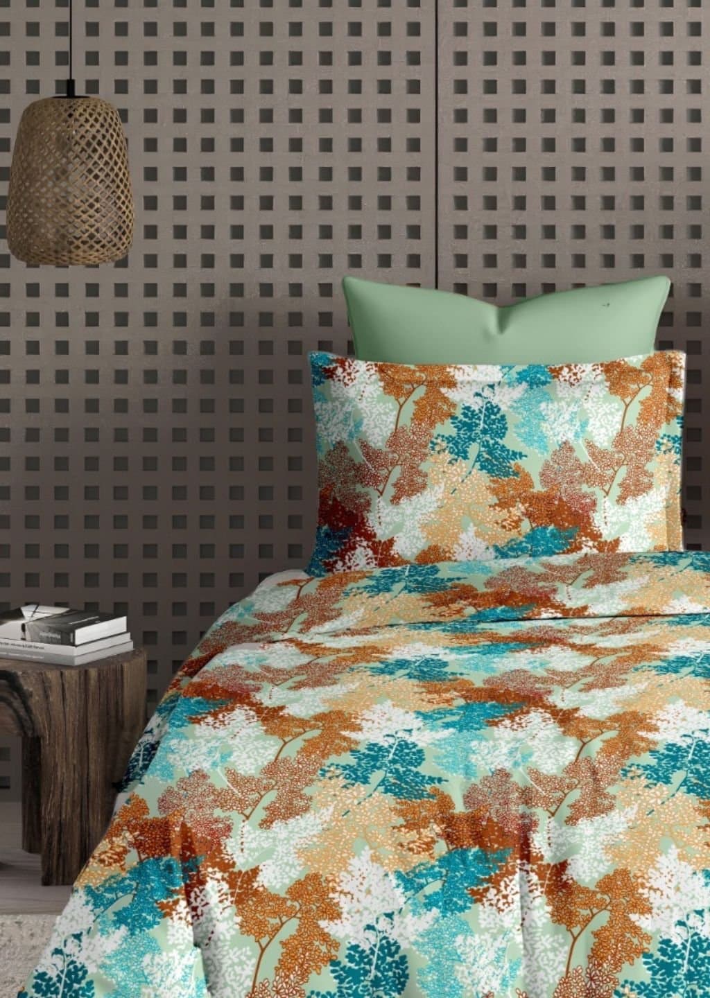 Satiny | 100% Cotton | Floral Design (108"x108"/274cmx274cm) | 144TC Superking Bedsheet view 7