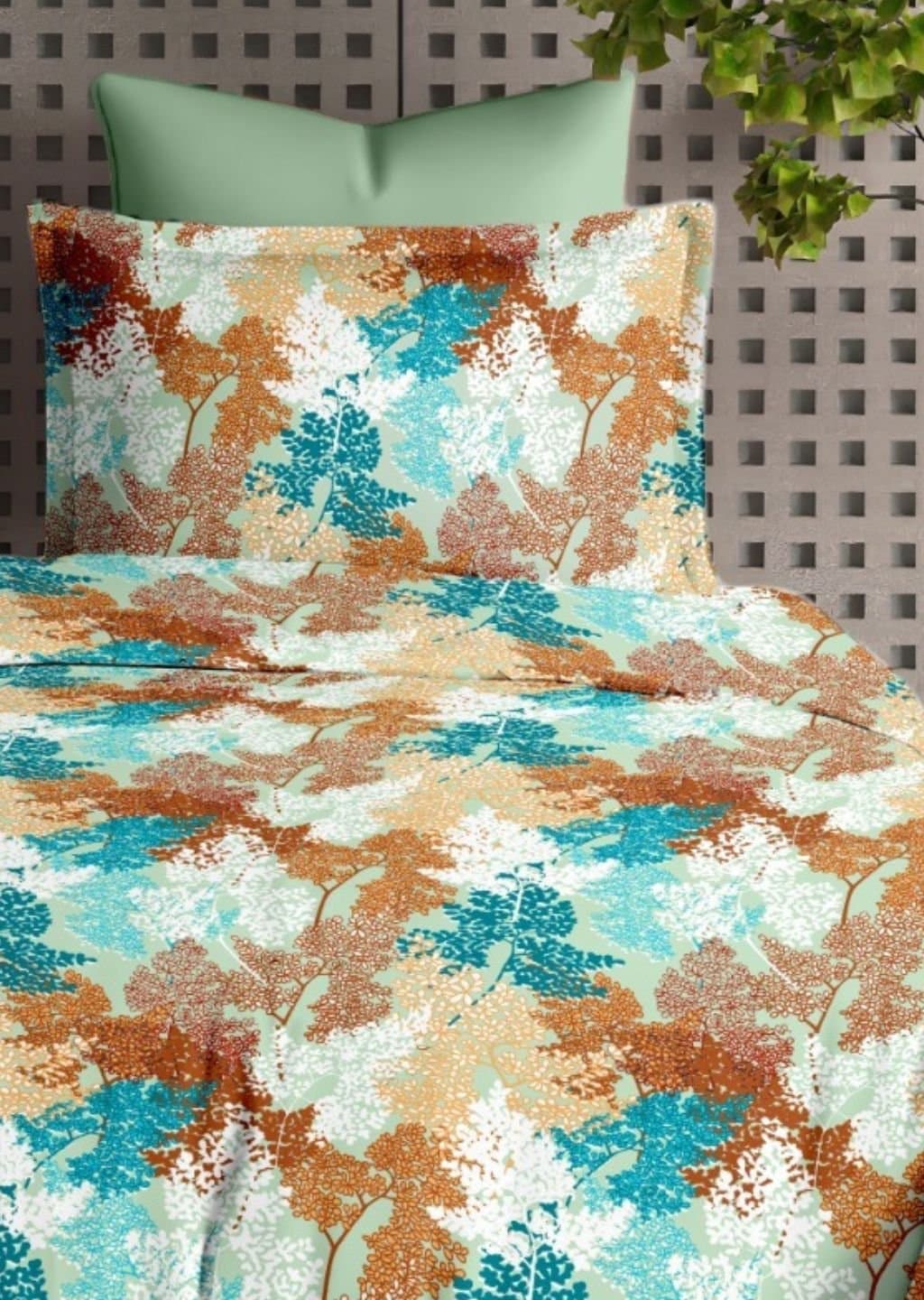 Satiny | 100% Cotton | Floral Design (108"x108"/274cmx274cm) | 144TC Superking Bedsheet view 8
