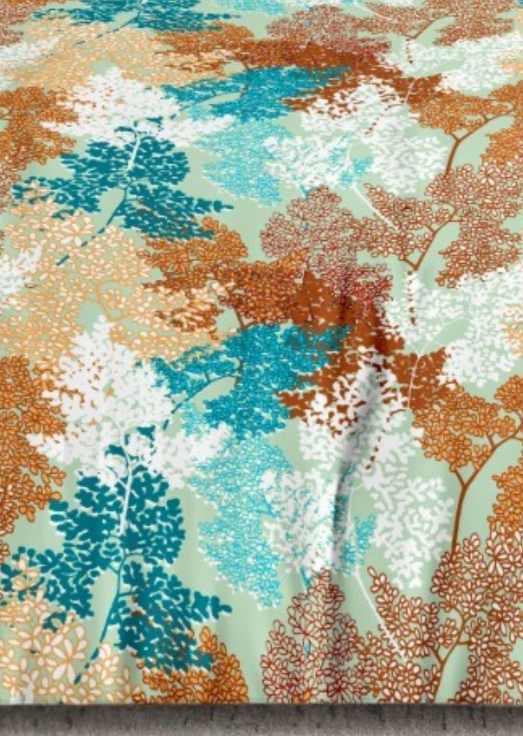 Satiny | 100% Cotton | Floral Design (108"x108"/274cmx274cm) | 144TC Superking Bedsheet view 9