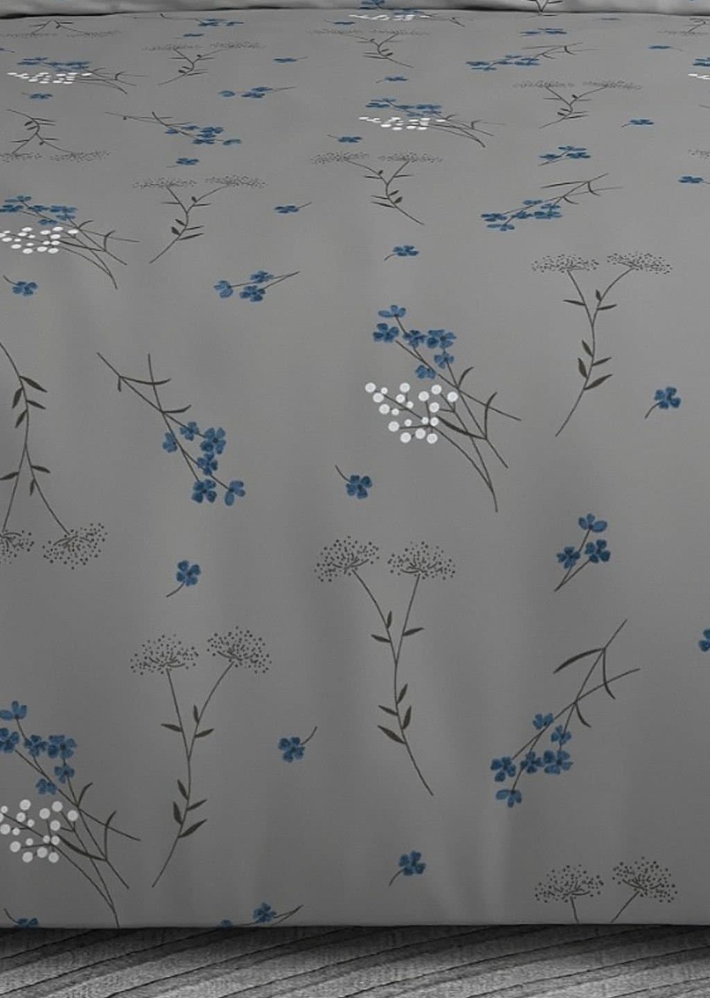 Leaf Tale Collection | 100% Cotton | Floral Design (108"x108"/274cmx274cm) | 600TC Superking Bedsheet view 14