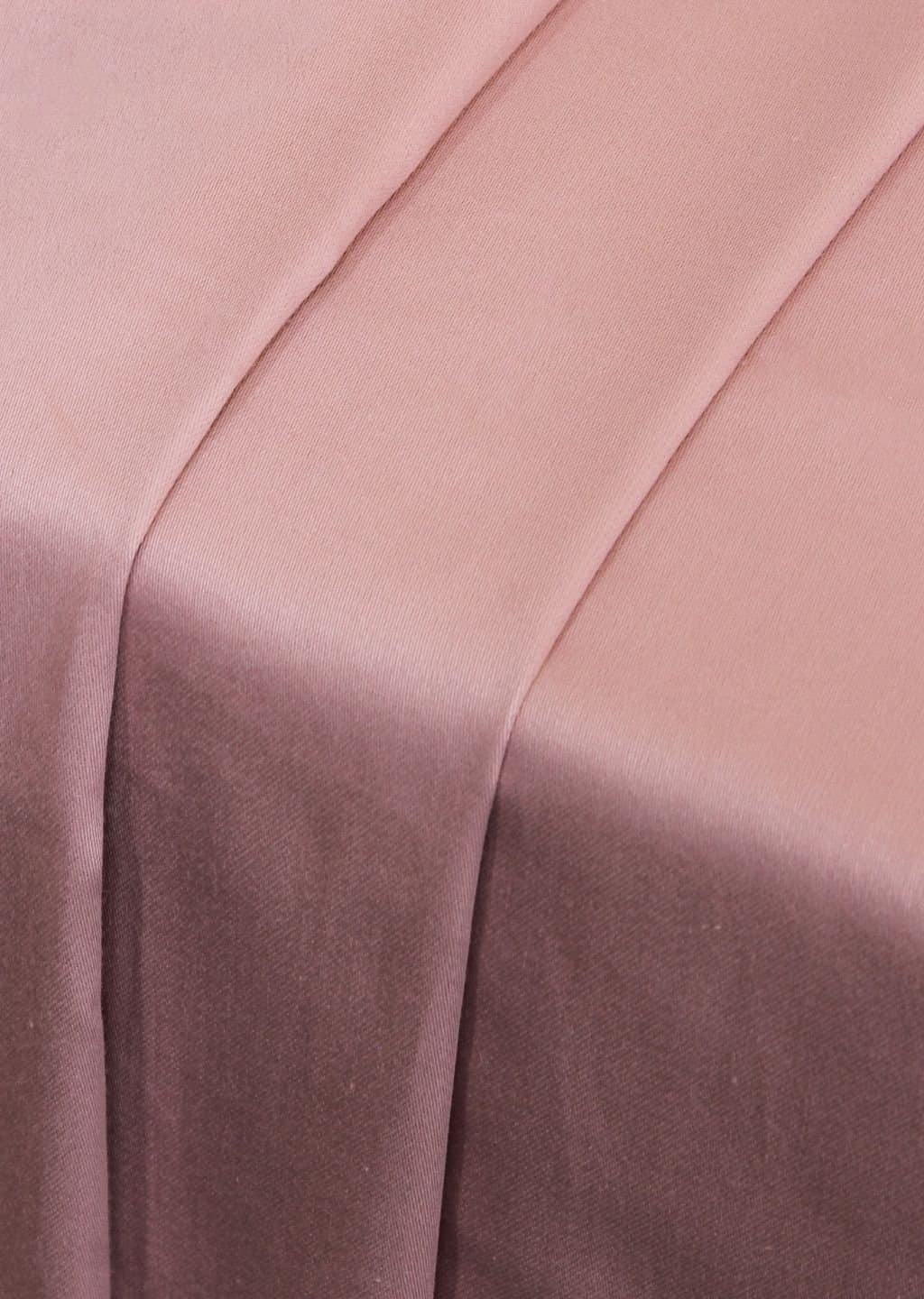 Linea Luxe Collection | 100% Cotton | Solids (108″x108″/274cmx274cm) | 400TC Superking Size Bedsheet with 2 Embroided Pillow Covers | Muted Rose view 6