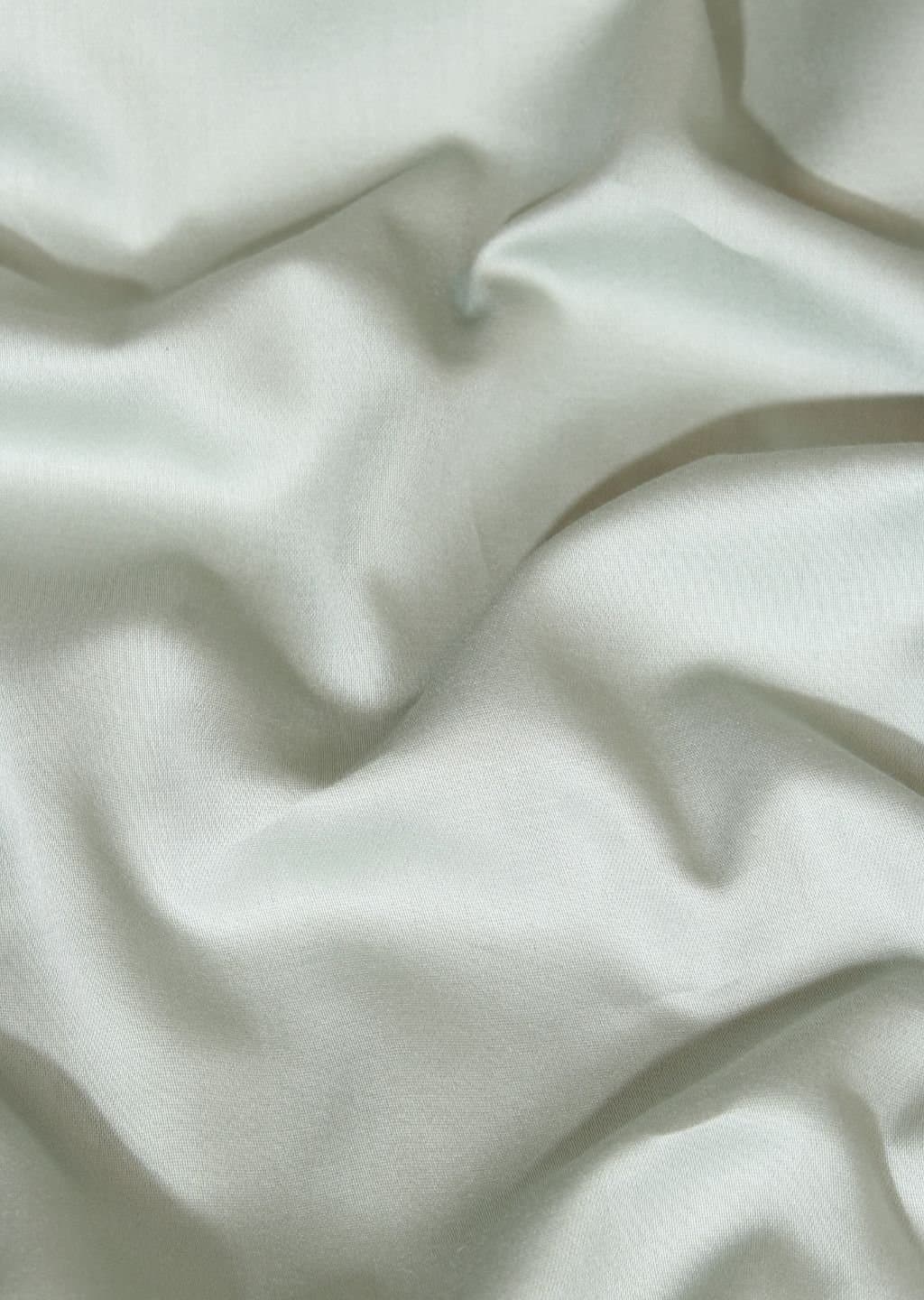 Aura-Quilt Collection | 100% Cotton | Solids (108″x108″/274cmx274cm) | 300TC Superking Size Bedsheet with 2 Quilted Pillow Covers | Mist Green view 6