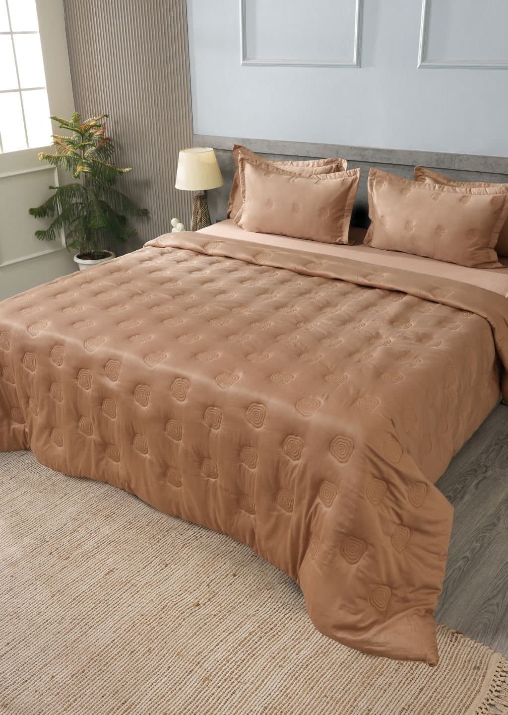 Imperial Vine Comforter Set | 300TC | 1 Double Comforter | 1 Bedsheet with 2 Pillow Covers (108″x108″/274cmx274cm) view 2